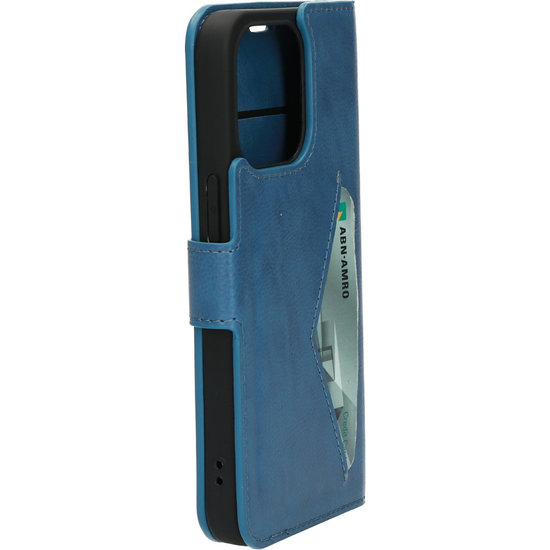 Mobiparts Classic Wallet iPhone 13 mini hoesje Blauw