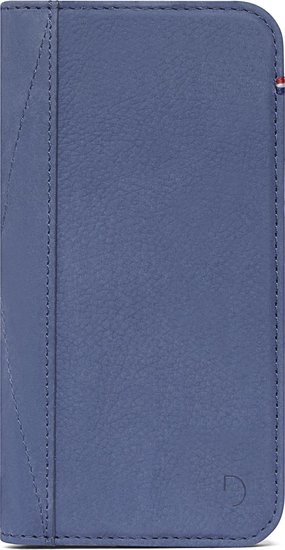 Decoded Leather Wallet iPhone SE 2022 / 2020 /  8 / 7 hoesje Blauw