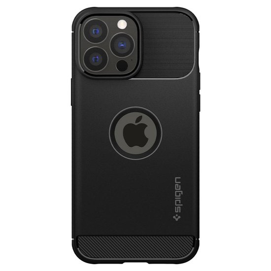 Spigen Rugged Armor iPhone 13 Pro Max hoesje Zwart