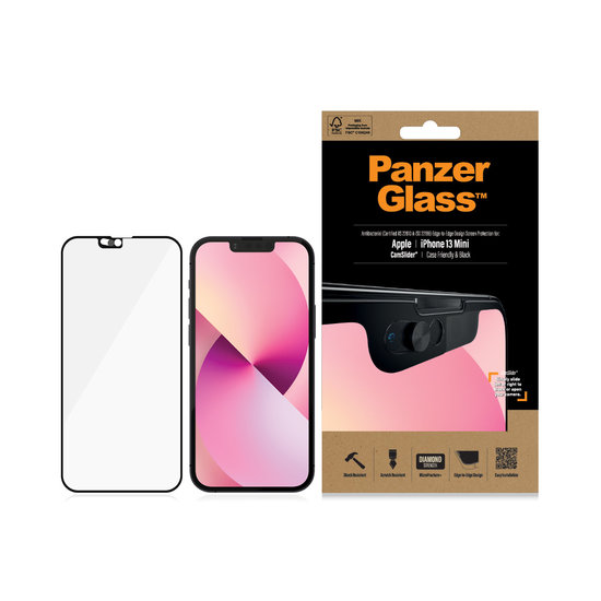 PanzerGlass Edge to Edge Camslider Glazen iPhone 13 mini screenprotector