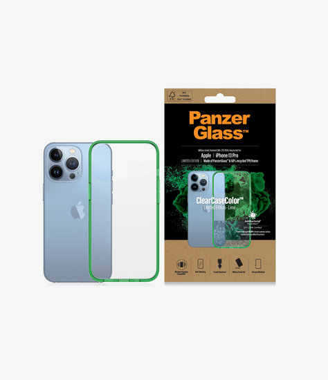 PanzerGlass ClearCase iPhone 13 Pro hoesje Groen