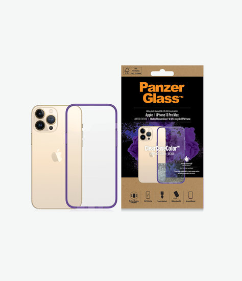 PanzerGlass ClearCase iPhone 13 Pro Max hoesje Paars