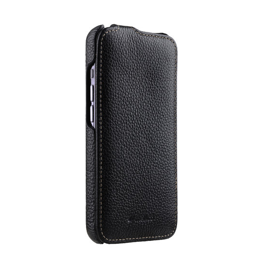 Melkco Leather Jacka iPhone 13 Pro hoesje Zwart LC