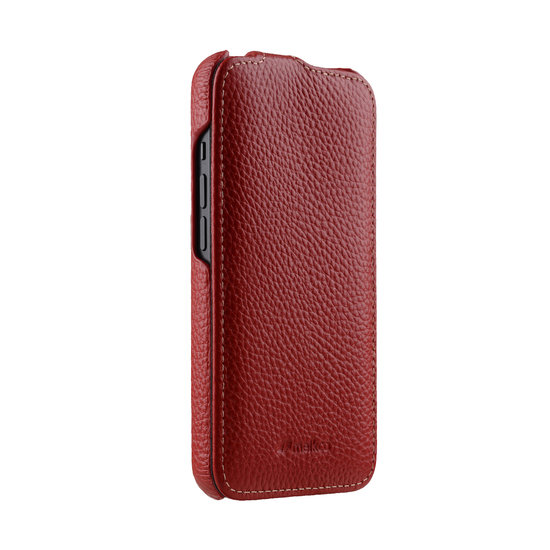 Melkco Leather Jacka iPhone 13 Pro Max hoesje Rood