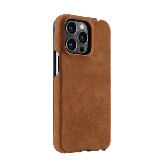 Melkco Leather Jacka iPhone 13 Pro Max hoesje Bruin LC