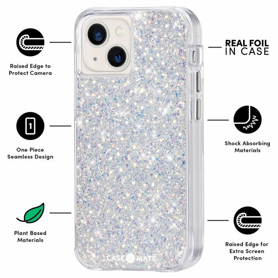 Case-Mate Twinkle iPhone 13 mini hoesje Stardust