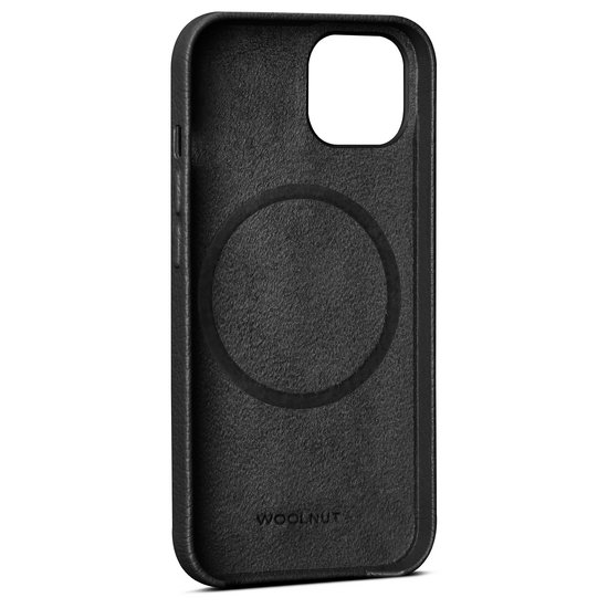 Woolnut Leather MagSafe iPhone 13 mini hoesje Zwart