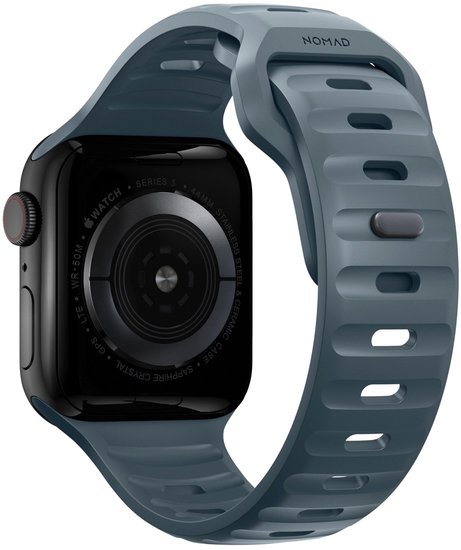 Nomad Sport FKM Apple Watch 45 / 44 / 42 mm bandje Blauw