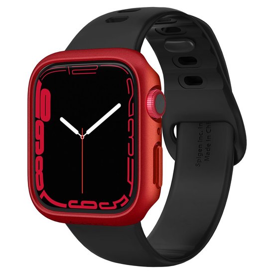 Spigen Thin Fit Apple Watch 45 mm hoesje Rood