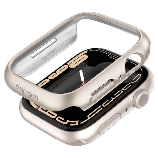 Spigen Thin Fit Apple Watch 41 mm hoesje Starlight