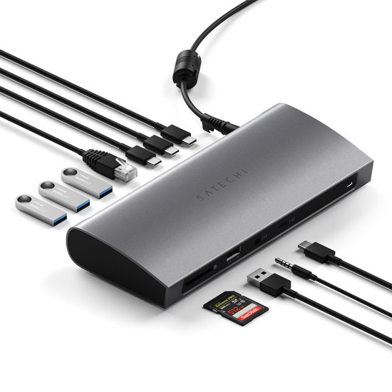 Satechi Thunderbolt 4 dock voor MacBook M1 Apple Silicon