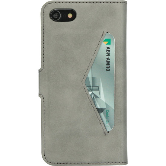 Mobiparts Classic Wallet iPhone SE 2022 / 2020 / 8 hoesje Grijs