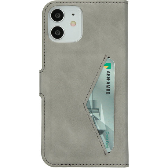 Mobiparts Classic Wallet iPhone 12 Pro / iPhone 12 hoesje Grijs