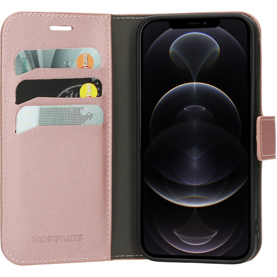 Mobiparts Classic Wallet iPhone 12 Pro / iPhone 12 hoesje Roze