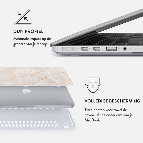 Burga MacBook Pro 14 inch hardshell Vanilla Sand