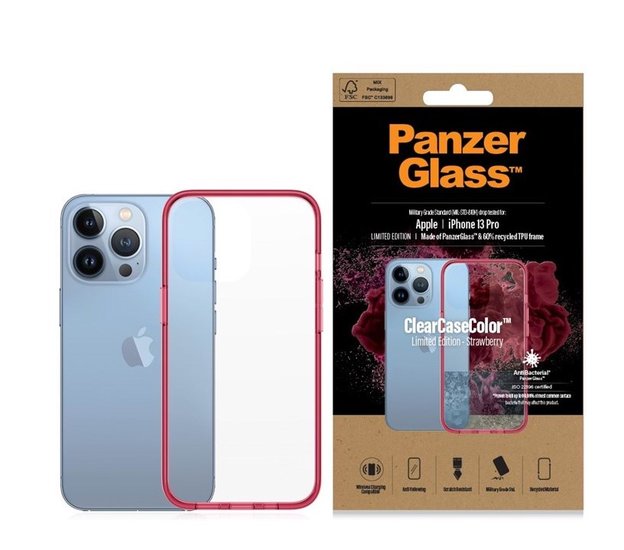 PanzerGlass ClearCase iPhone 13 Pro hoesje Rood