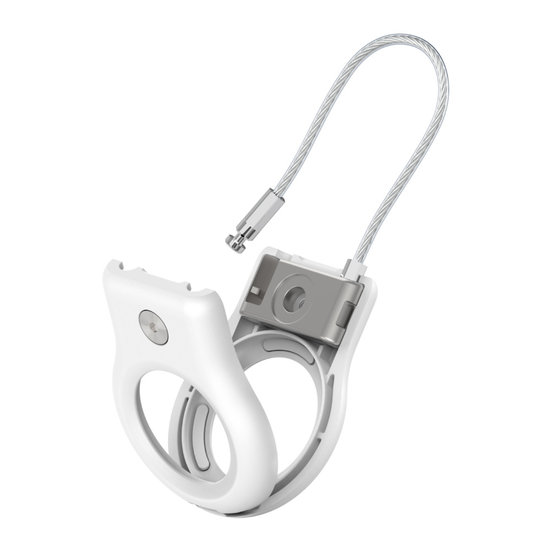 Belkin Secure AirTag hanger met staalkabel Wit