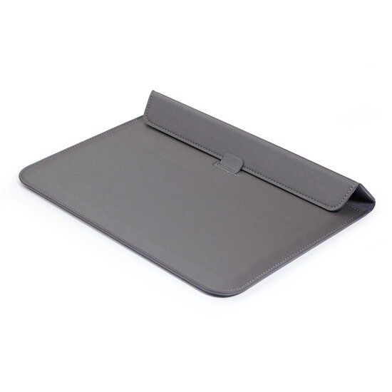 hoesie MacBook Pro 16 inch sleeve met stand Grijs