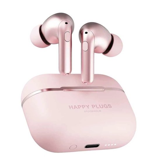 Happy Plugs Air 1 Noise Cancelling In-Ear draadloze oordoppen Roze