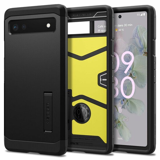 Spigen Tough Armor Pixel 6A hoesje Zwart