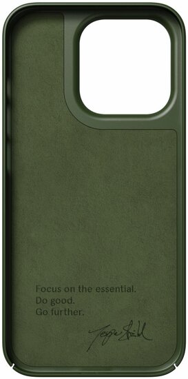 Nudient Thin MagSafe Case iPhone 14 Pro hoesje Groen