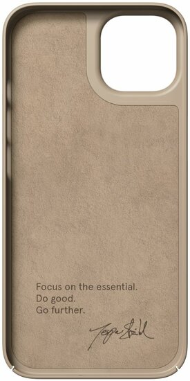 Nudient Thin MagSafe Case iPhone 14 Plus hoesje Beige 