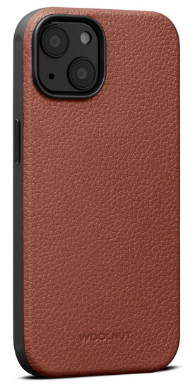 Woolnut leren MagSafe iPhone 14 hoesje&nbsp;cognac