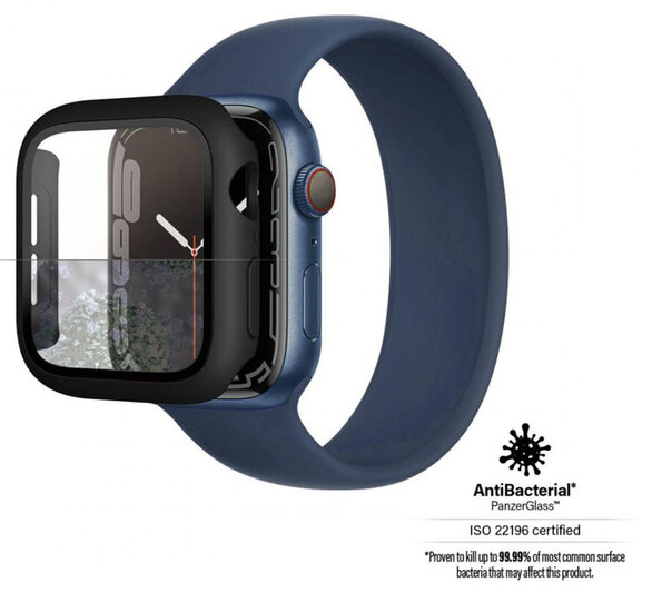 PanzerGlass Full Body Apple Watch 45 mm screenprotector zwart