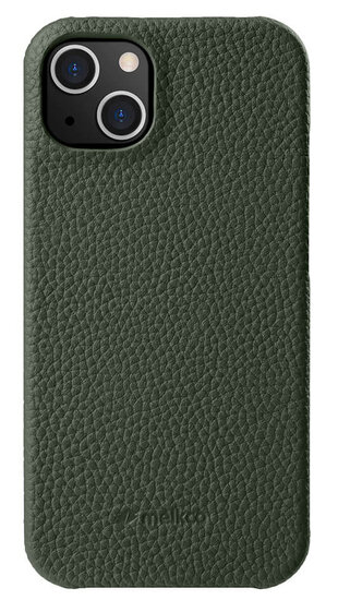 Melkco leren Snap iPhone 14 hoesje groen