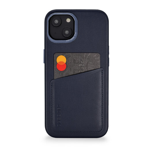 Decoded x Appelhoes leren iPhone 14 wallet hoesje navy