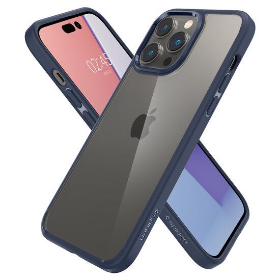 Spigen Ultra Hybrid iPhone 14 Pro hoesje navy