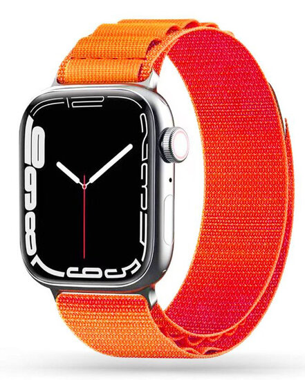 TechProtection Nylon Apple Watch Ultra 49 / 45 / 44 mm bandje oranje