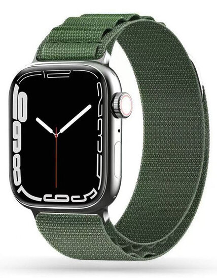 TechProtection Nylon Apple Watch Ultra 49 / 45 / 44 mm bandje groen