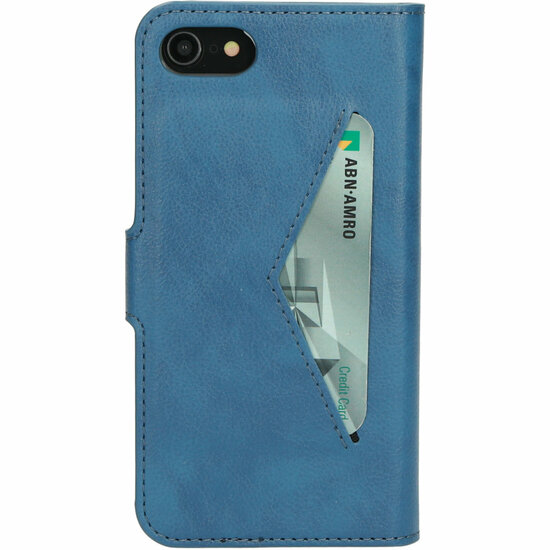 Mobiparts Classic Wallet iPhone SE 2022 / 2020 / 8 hoesje Blauw