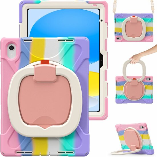 Tech Protection Armor iPad 2022&nbsp;hoesje rainbow