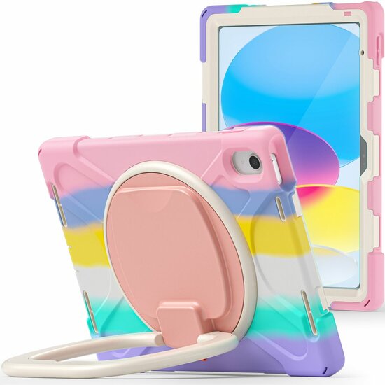 Tech Protection Armor iPad 2022&nbsp;hoesje rainbow