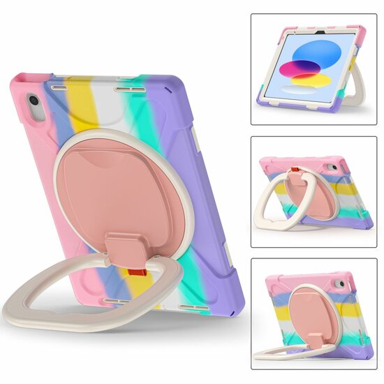 Tech Protection Armor iPad 2022&nbsp;hoesje rainbow