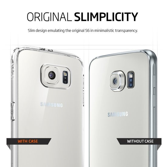 Spigen Ultra Hybrid case Galaxy S6 Crystal Clear