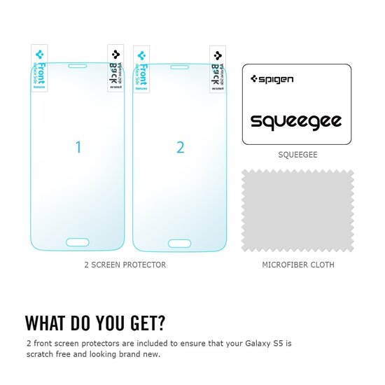 Spigen Crystal Galaxy S5 screenprotector