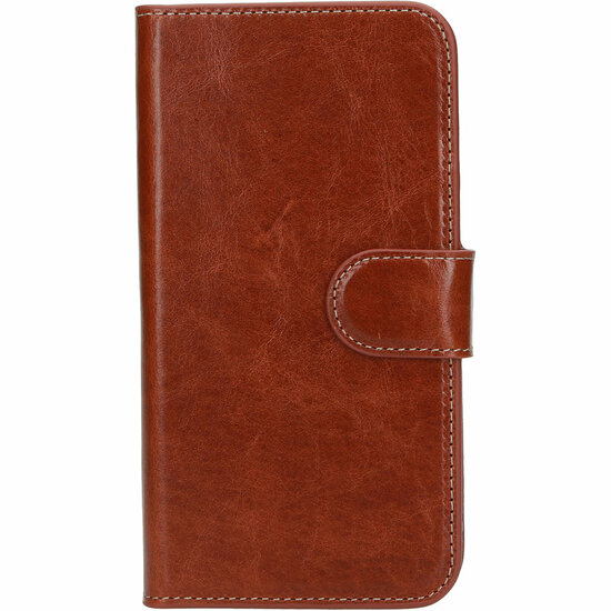 Mobiparts Excellent Wallet iPhone 14 hoesje bruin