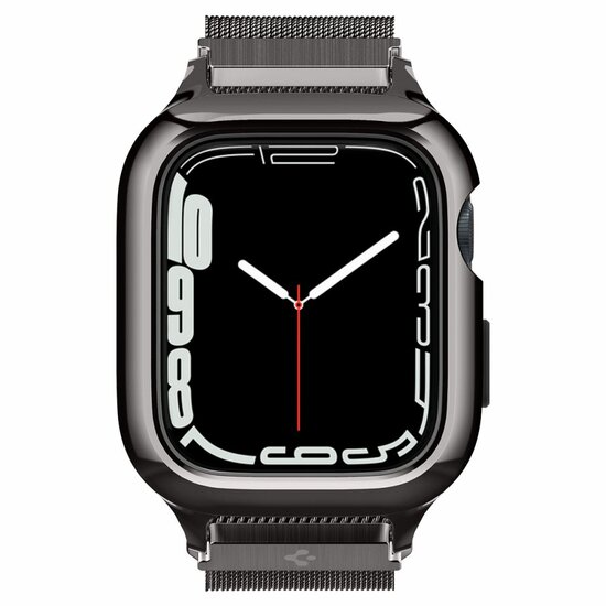 Spigen Metal Fit Pro Apple Watch 45 mm bandje graphite