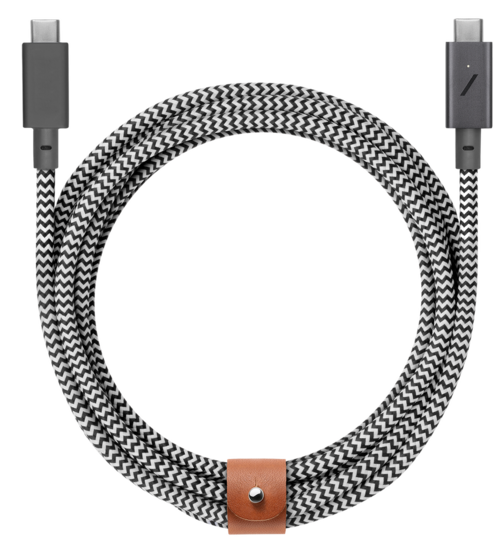 Native Union Belt Pro 240 watt USB-C naar USB-C kabel zebra