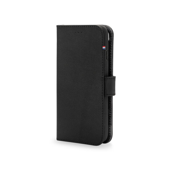 Decoded leren 2 in 1 Wallet iPhone SE 2022 / 2020 hoesje zwart