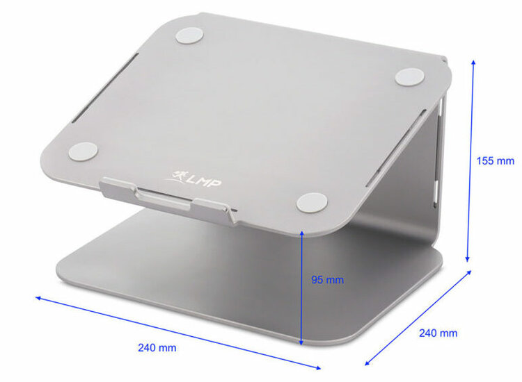 LMP Prostand aluminium laptop stand Grijs