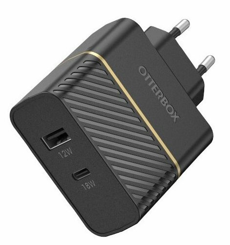 Otterbox USB-C en USB-A 30 watt oplader Zwart