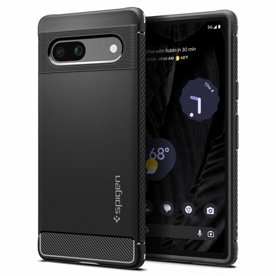 Spigen Rugged Armor Pixel 7A hoesje zwart