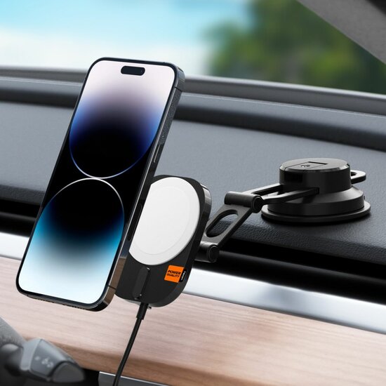 Spigen OneTap Pro 3 MagSafe autohouder en 15 watt oplader voor dashboard