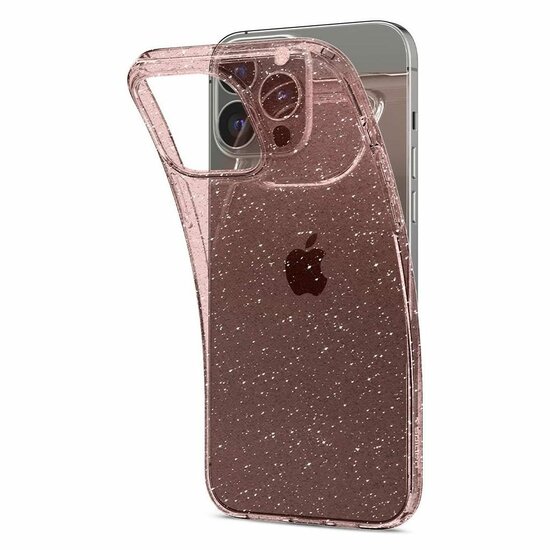 Spigen Liquid Crystal iPhone 13 Pro Max hoesje Glitter Rose