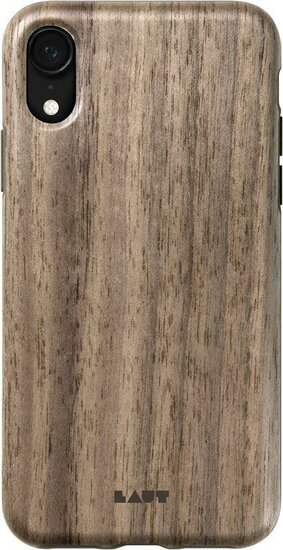 LAUT Pinnacle Wood iPhone XR hoesje Walnut