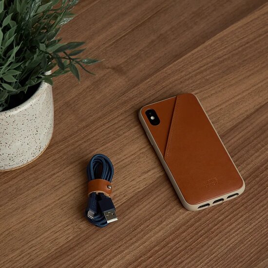 Native Union Clic Card iPhone X / XS hoesje Bruin